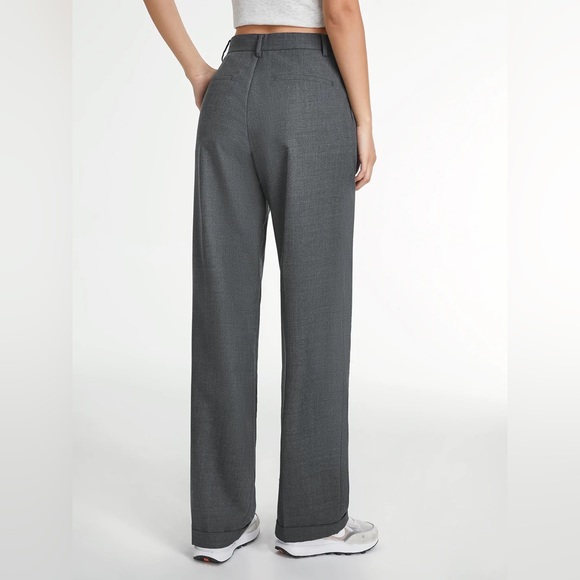 NWT 🪩 Commense Straight Leg Grey Trouser Pants - Picture 4 of 7